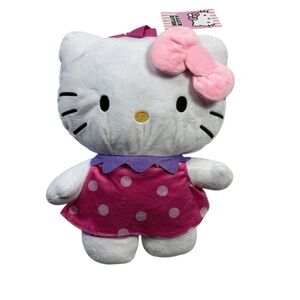 Sanrio Hello Kitty Plush Backpack Pink Dress Bow Fashion Collectible – NWT